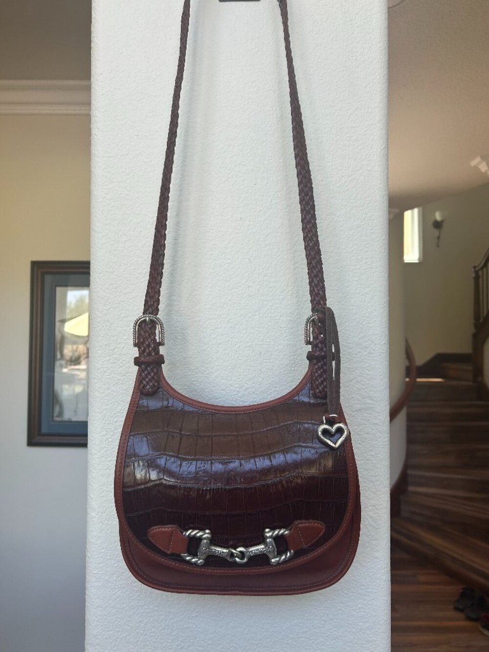 Brighton western-style leather hand bag.